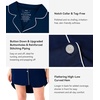 image:imageWiWi Soft Cooling Nightgowns for Women Bamboo Viscose Long Sleeve Sleep Shirt Button Down Sleepwear Boyfriend Gown SXXLAnavy