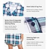 image:imageWiWi Soft Cooling Nightgowns for Women Bamboo Viscose Long Sleeve Sleep Shirt Button Down Sleepwear Boyfriend Gown SXXLAnavyGreen Plaid