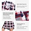 image:imageWiWi Soft Cooling Nightgowns for Women Bamboo Viscose Long Sleeve Sleep Shirt Button Down Sleepwear Boyfriend Gown SXXLAnavyRed Stripe Plaid