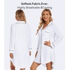 image:imageWiWi Soft Cooling Nightgowns for Women Bamboo Viscose Long Sleeve Sleep Shirt Button Down Sleepwear Boyfriend Gown SXXLApure White