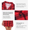 image:imageWiWi Soft Cooling Nightgowns for Women Bamboo Viscose Long Sleeve Sleep Shirt Button Down Sleepwear Boyfriend Gown SXXLAred Plaid