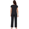 image:imageWiWi Soft Pajama Set for Women Short Sleeve Viscose from Bamboo Sleepwear Lightweight Loose Pajamas Pjs Sets SXXLAblack