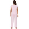 image:imageWiWi Soft Pajama Set for Women Short Sleeve Viscose from Bamboo Sleepwear Lightweight Loose Pajamas Pjs Sets SXXLApink