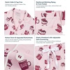 image:imageWiWi Soft Pajamas Set for Women Button Down Short Pajama Sets Plus Size Pjs Sleepwear Viscose from Bamboo S4XAcoffee Cup