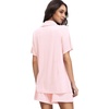 image:imageWiWi Soft Pajamas Set for Women Button Down Short Pajama Sets Plus Size Pjs Sleepwear Viscose from Bamboo S4XApink