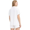 image:imageWiWi Soft Pajamas Set for Women Button Down Short Pajama Sets Plus Size Pjs Sleepwear Viscose from Bamboo S4XAwhiteBlack Dots