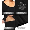 image:imageWiWi Soft Underwear for Women Thermal Long Johns Sets Super Warm Base Layer Top Pants Pajamas Set Viscose from Bamboo S3XAblack