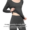 image:imageWiWi Soft Underwear for Women Thermal Long Johns Sets Super Warm Base Layer Top Pants Pajamas Set Viscose from Bamboo S3XAcharcoal Heather