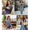 image:imageWiWi Soft Underwear for Women Thermal Long Johns Sets Super Warm Base Layer Top Pants Pajamas Set Viscose from Bamboo S3XAdark Grey