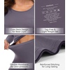 image:imageWiWi Soft Underwear for Women Thermal Long Johns Sets Super Warm Base Layer Top Pants Pajamas Set Viscose from Bamboo S3XAdark Grey