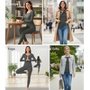 image:imageWiWi Soft Underwear for Women Thermal Long Johns Sets Super Warm Base Layer Top Pants Pajamas Set Viscose from Bamboo S3XAiron Grey