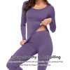 image:imageWiWi Soft Underwear for Women Thermal Long Johns Sets Super Warm Base Layer Top Pants Pajamas Set Viscose from Bamboo S3XAlavender