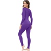 image:imageWiWi Soft Underwear for Women Thermal Long Johns Sets Super Warm Base Layer Top Pants Pajamas Set Viscose from Bamboo S3XAlilac