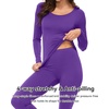 image:imageWiWi Soft Underwear for Women Thermal Long Johns Sets Super Warm Base Layer Top Pants Pajamas Set Viscose from Bamboo S3XAlilac