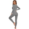 image:imageWiWi Soft Underwear for Women Thermal Long Johns Sets Super Warm Base Layer Top Pants Pajamas Set Viscose from Bamboo S3XCgrey