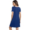 image:imageWiWi Soft Viscose from Bamboo 3 in 1 MaternityDeliveryNursing Labor Nightgowns Breastfeeding Sleep Shirt Gowns SXXLAblue Depth
