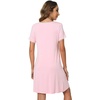 image:imageWiWi Soft Viscose from Bamboo 3 in 1 MaternityDeliveryNursing Labor Nightgowns Breastfeeding Sleep Shirt Gowns SXXLApink