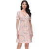 image:imageWiWi Soft Viscose from Bamboo 3 in 1 MaternityDeliveryNursing Labor Nightgowns Breastfeeding Sleep Shirt Gowns SXXLApinkFloral