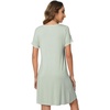 image:imageWiWi Soft Viscose from Bamboo 3 in 1 MaternityDeliveryNursing Labor Nightgowns Breastfeeding Sleep Shirt Gowns SXXLAsage Green