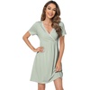 image:imageWiWi Soft Viscose from Bamboo 3 in 1 MaternityDeliveryNursing Labor Nightgowns Breastfeeding Sleep Shirt Gowns SXXLAsage Green