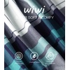 image:imageWiWi Super Soft Cooling Pajamas for Men Viscose Bamboo Long Sleeve Pj Set Crew Neck Loungewear with Pockets SXXLApeacock BluenavyGreen Plaid