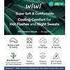 image:imageWiWi Super Soft Cooling Pajamas for Men Viscose Bamboo Long Sleeve Pj Set Crew Neck Loungewear with Pockets SXXLApine Greengreen Plaid