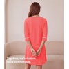 image:imageWiWi Super Soft Nightgowns for Women 34 Sleeve Cooling Nightshirts Sleepwear Bamboo Viscose Dress S4XAcoral