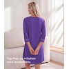 image:imageWiWi Super Soft Nightgowns for Women 34 Sleeve Cooling Nightshirts Sleepwear Bamboo Viscose Dress S4XAlilac