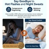 image:imageWiWi Super Soft Nightgowns for Women 34 Sleeve Cooling Nightshirts Sleepwear Bamboo Viscose Dress S4XAnavy