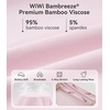 image:imageWiWi Super Soft Nightgowns for Women 34 Sleeve Cooling Nightshirts Sleepwear Bamboo Viscose Dress S4XApink