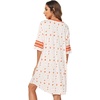 image:imageWiWi Super Soft Nightgowns for Women 34 Sleeve Cooling Nightshirts Sleepwear Bamboo Viscose Dress S4XBcoral Leopard