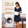 image:imageWiWi Super Soft Nightgowns for Women 34 Sleeve Cooling Nightshirts Sleepwear Bamboo Viscose Dress S4XBnavy Stars