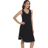 image:imageWiWi Tank Nightgown for Women Soft Comfy Sleeveless Sleep Gowns Viscose from Bamboo Cooling Sleepwear SXXLAblack