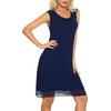 image:imageWiWi Tank Nightgown for Women Soft Comfy Sleeveless Sleep Gowns Viscose from Bamboo Cooling Sleepwear SXXLBnavy
