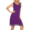 image:imageWiWi Tank Nightgown for Women Soft Comfy Sleeveless Sleep Gowns Viscose from Bamboo Cooling Sleepwear SXXLBpurple