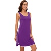 image:imageWiWi Tank Nightgown for Women Soft Comfy Sleeveless Sleep Gowns Viscose from Bamboo Cooling Sleepwear SXXLDpurple