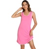 image:imageWiWi Tank Nightgown for Women Soft Comfy Sleeveless Sleep Gowns Viscose from Bamboo Cooling Sleepwear SXXLDraspberry Pink