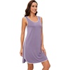 image:imageWiWi Tank Nightgown for Women Soft Comfy Sleeveless Sleep Gowns Viscose from Bamboo Cooling Sleepwear SXXLDviolet