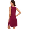 image:imageWiWi Tank Nightgown for Women Soft Comfy Sleeveless Sleep Gowns Viscose from Bamboo Cooling Sleepwear SXXLDwine