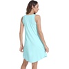 image:imageWiWi Tank Nightgown for Women Soft Comfy Sleeveless Sleep Gowns Viscose from Bamboo Cooling Sleepwear SXXLEaqua