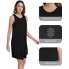 image:imageWiWi Tank Nightgown for Women Soft Comfy Sleeveless Sleep Gowns Viscose from Bamboo Cooling Sleepwear SXXLEblack