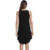 image:imageWiWi Tank Nightgown for Women Soft Comfy Sleeveless Sleep Gowns Viscose from Bamboo Cooling Sleepwear SXXLEblack