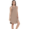image:imageWiWi Tank Nightgown for Women Soft Comfy Sleeveless Sleep Gowns Viscose from Bamboo Cooling Sleepwear SXXLEcamel