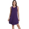 image:imageWiWi Tank Nightgown for Women Soft Comfy Sleeveless Sleep Gowns Viscose from Bamboo Cooling Sleepwear SXXLEdark Purple