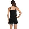 image:imageWiWi Viscose from Bamboo Cami Top Pajama Set for Women Sleeveless Tops with Shorts Pjs Sets SXXLAblack