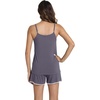 image:imageWiWi Viscose from Bamboo Cami Top Pajama Set for Women Sleeveless Tops with Shorts Pjs Sets SXXLAdark Grey
