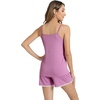 image:imageWiWi Viscose from Bamboo Cami Top Pajama Set for Women Sleeveless Tops with Shorts Pjs Sets SXXLAdusty Lavender