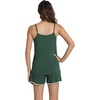image:imageWiWi Viscose from Bamboo Cami Top Pajama Set for Women Sleeveless Tops with Shorts Pjs Sets SXXLAfence Green