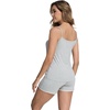 image:imageWiWi Viscose from Bamboo Cami Top Pajama Set for Women Sleeveless Tops with Shorts Pjs Sets SXXLAlight Heather Grey