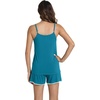 image:imageWiWi Viscose from Bamboo Cami Top Pajama Set for Women Sleeveless Tops with Shorts Pjs Sets SXXLAteal Blue